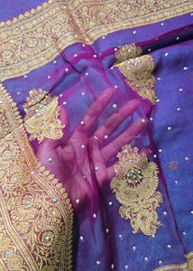 eligent saree with blouse(size-34)