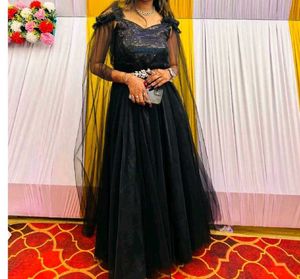 Elegant Black Party Gown