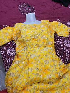 Yellow Floral Dress