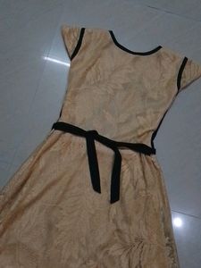 Biscuit Colour Girls Frock