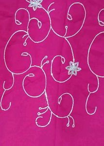 Pink Sequins Embroidered Saree
