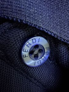Authentic Fendi All Over Logo Polo Shirt