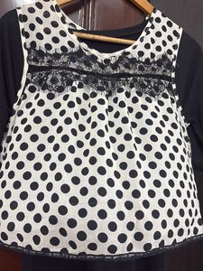 Chic Polka Dot Layered Top