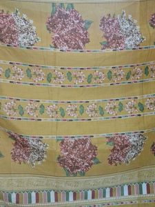 Elegant Yellow Floral Saree