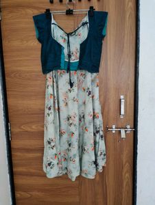 Floral Print Lehenga Choli Set