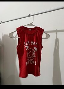 RED TANK TOP