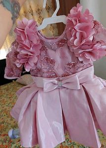 Adorable Pink Party Dress for Girls 16 size