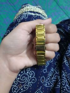 Elegant Gold Tone M Morris Watch