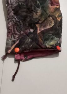 Floral Quilted Hooded Jacket
