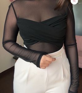 Black Mock Neck Top