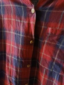 pink &amp; Blue Plaid Button-Up Shirt