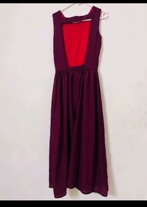 SWAPS ACCEPTED backless wine Gown