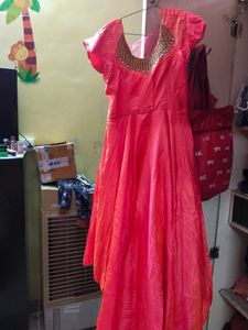 Pink Gown Flared