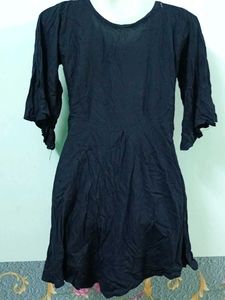 Black short frock 🖤with patchwork