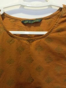 Stylish Brown Printed Kurta