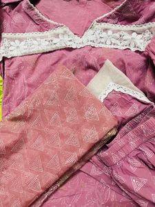 Pink Embroidered Kurta Set