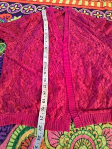 Pink Lace Cardigan