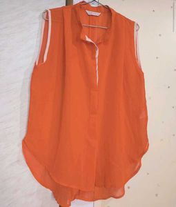 New Sheer Orange Tunic 🧡