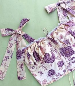 Cute Tie Up Detail Top