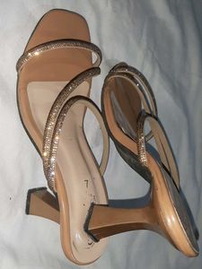 Sparkly Strappy Heeled Sandals