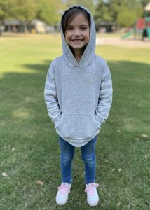 Girls Gray Hoodie for 6 to 8 years old