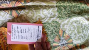 Embroidered Mustard Yellow shwal