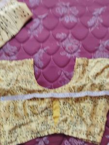 Elegant yellow Saree with Black Botanical Print