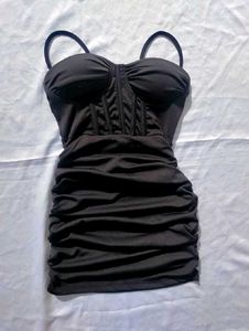 Black corset Mini Dress