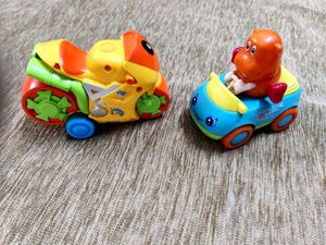 Funky Toy Car and Motorcycle Set