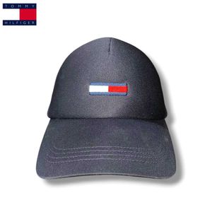 Tommy Jeans Classic Flag Logo Trucker Cap (Black)