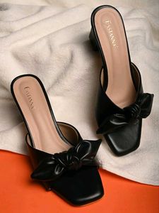 Stylish Bow Detail Mules