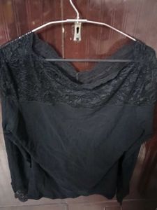 Elegant Black Lace Top