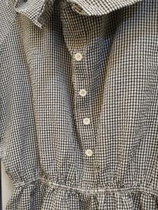 Chic Gingham Cold Shoulder Dress