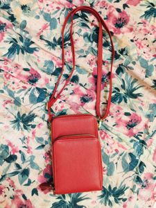 Red Crossbody Phone Bag