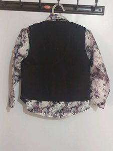 Boys Floral Print shirt with blazer and 👖