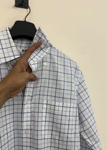 Men's Classic Blue Checked Shirt