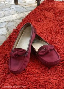 SMART RED LOAFERS FOR WOMEN