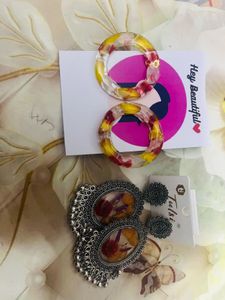 Handcrafted Resin Earrings, earrings set for women