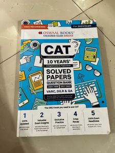 Oswaal Books CAT Solved Papers