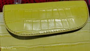 Beautiful Leather Yellow Purse 👜