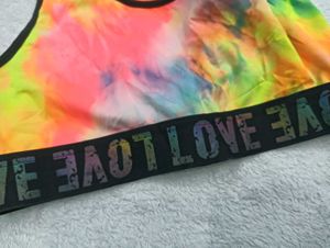 Tie-Dye 'LOVE🥰' Sports Bra