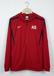 Nike Red Hooded Track Jacket