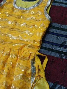 Adorable Yellow Ethnic Dress