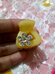Sparkling Flower Claw and Pink cute Clip