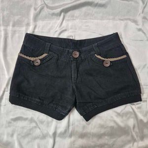Cute Dark Wash Denim Shorts korean y2k