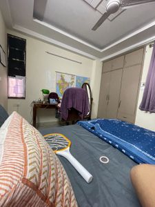 grey striped linen blend bedsheet