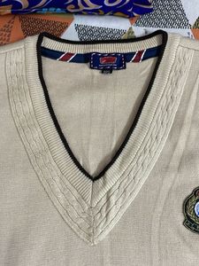 women's Beige Sleeveless Sweater Vest