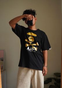 BAPE AAPE Skull Graphic T-Shirt