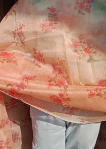 Elegant Floral Print Dupatta