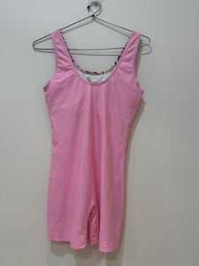 Pink Plaid Swimsuit Padded